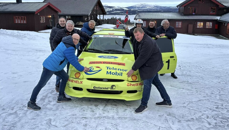 Denne buketten av norske bilsportlegender skal man lete lenge etter å få samlet på ett bilde. Fra venstre Tommy Rustad, Kjetil Bolneset, Eivind Opland, Terje Schie, Martin Schanche, Bjørn Skogstad, Per Engseth og Ludvig Hunsbedt.
