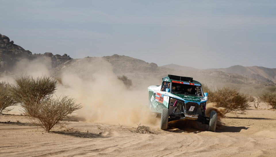 Rui Carneiro og Ola Fløene underveis for G Rally Team.