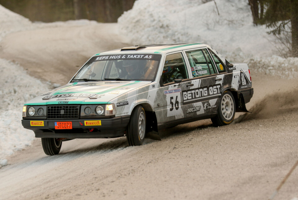 Ole Christian Veiby i aksjon under Rally Finnskog.