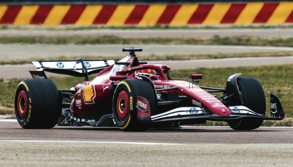Charles leclerc i aksjon på Fiorano onsdag.