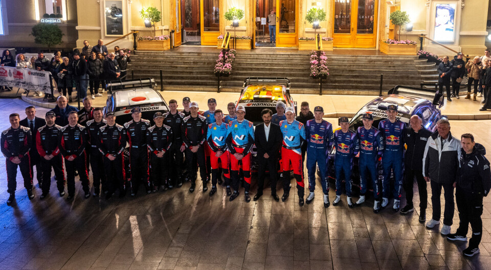 VM-førerne samlet i forkant av årets Rally Monte-Carlo.