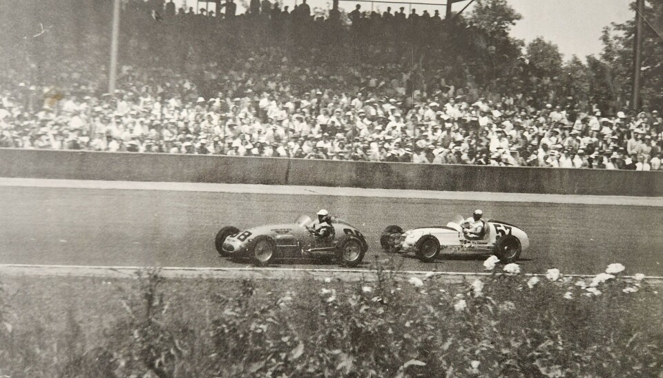 Carl Forberg (nr. 68) jages av Andy Linden (nr. 57).