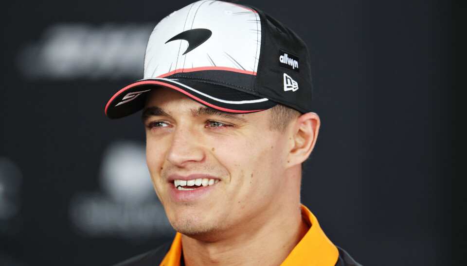 Lando Norris avbildet i forkant av helgens Japan Grand Prix.