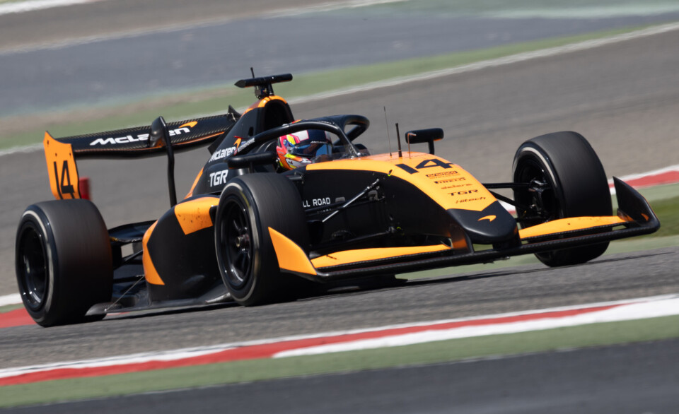 Martinius Stenshorne har tre testdager i banken fra Bahrain.