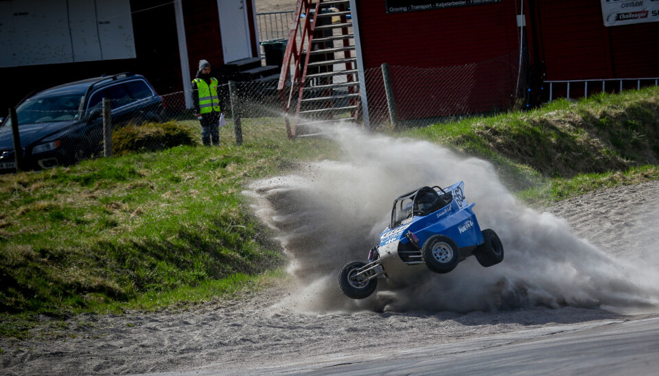 Den som skapte mest action i A-finalen var definitivt Sebastian Myhr Bjerkli, fjorårets bronsevinner i 650-klassen, som fikk seg en real luftetur i målsvingen på Finnskogbanen.