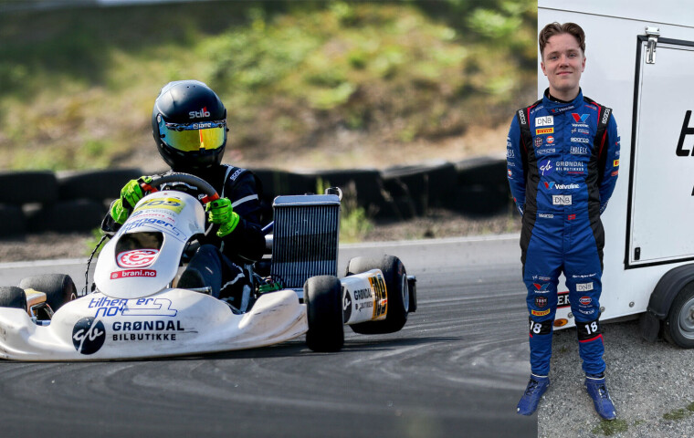 Vokste ut av gokarten – nå starter karrieren i «ekte» bil
