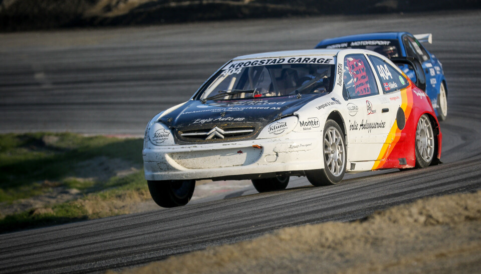Espen Håkelia i sin Citroën Xsara, her fra NM-finalen på hjemmebanen Momarken i fjor høst.