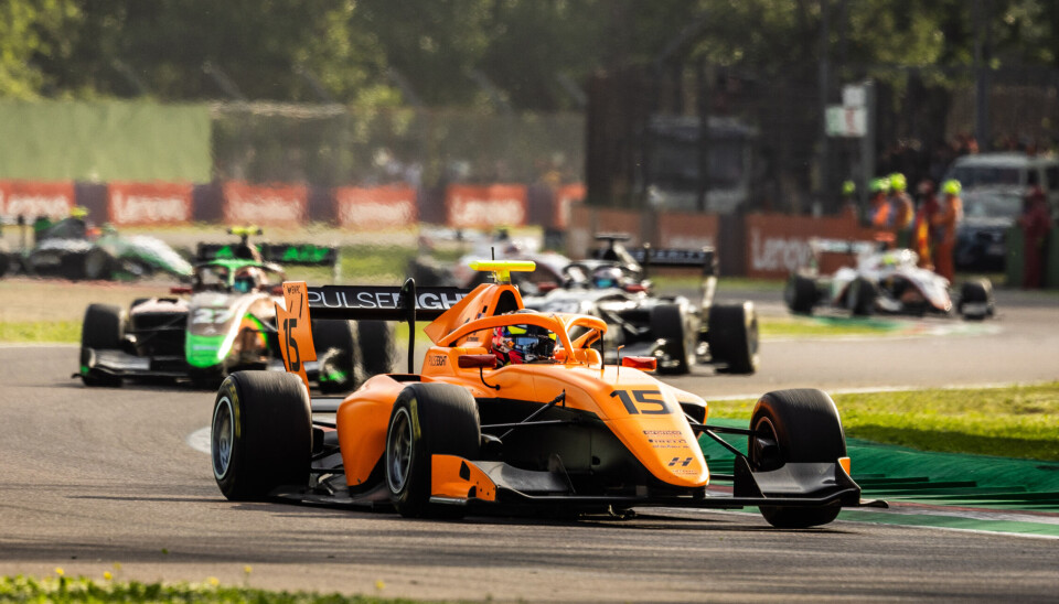 Martinius Stenshorne fra Imola i fjor, hans aller første løp i oransje farger.
