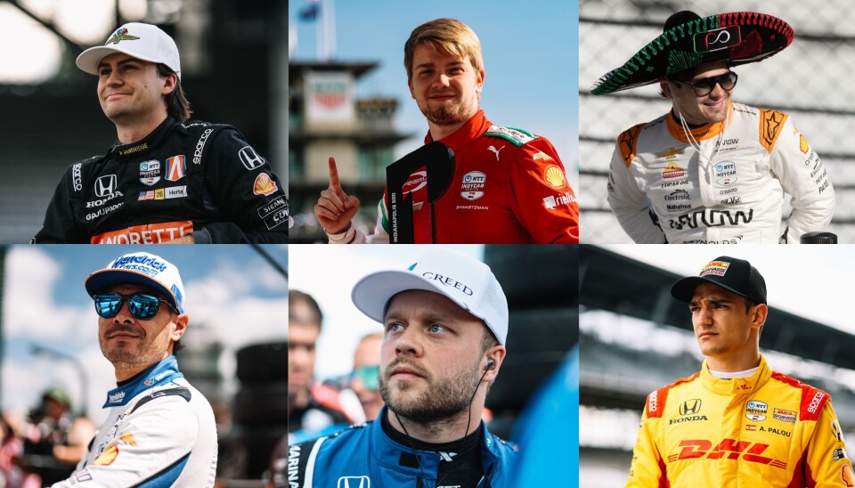 Colton Herta, Robert Shwartzman, Pato O'Ward, Kyle Larson, Felix Rosenqvist og Alex Palou er noen av førerne som jakter seier i Indy 500.