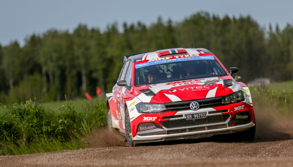 Frank Tore Larsen og Lars-Håkon Lundgreen slet med å henge godt nok med teten på lørdagens kjøring, og det kostet dem en mulig pallplass de først lå veldig godt an til.