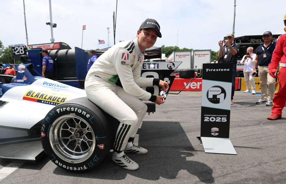 Dennis Hauger tok pole position på Road America, hand femte for sesongen av syv mulige.