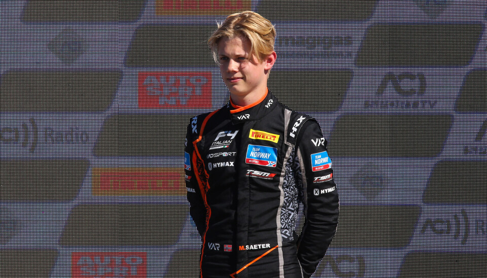 Marcus Ahlmann Sæter har blitt vant til å gå innom pallen etter Formel 4-løp som en av de beste rookie-førerne.