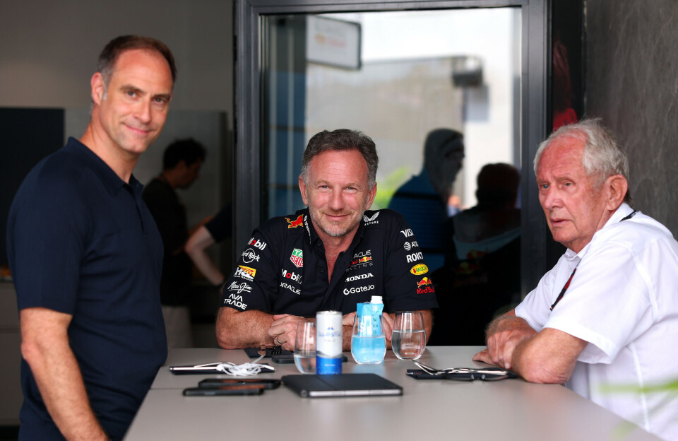 Oliver Mintzlaff, Christian Horner og Helmut Marko skal ikke lenger samarbeide for å drive Red Bulls Formel 1-team til suksess.