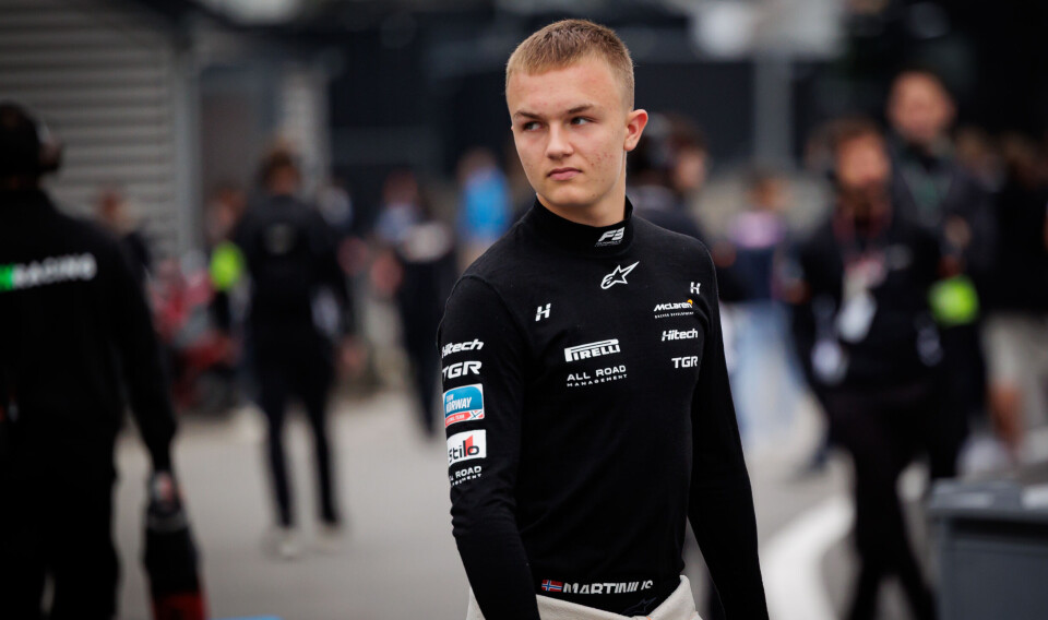 Martinius Stenshorne fikk ikke muligheten til å ta nye poeng i hovedløpet på Spa-Francorchamps.