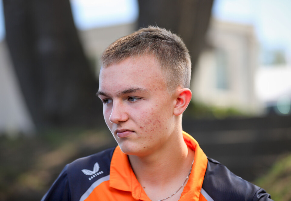 Martinius Stenshorne har ikke fått det helt til å stemme med Formel 3-bilen.
