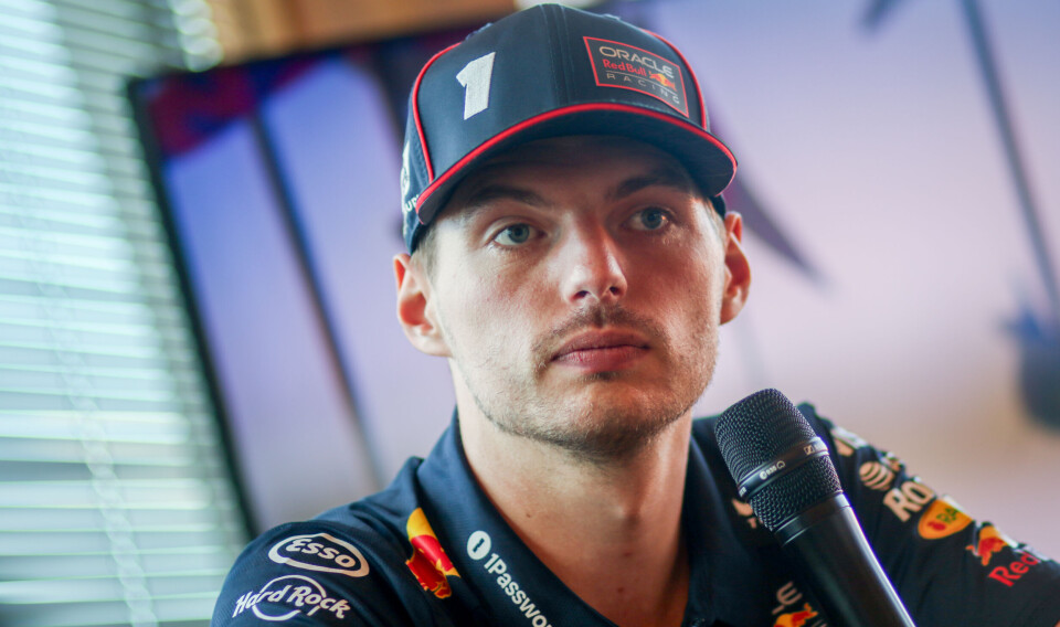Max Verstappen fra torsdagens intervju i forkant av løpshelgen til Ungarn Grand Prix 2025.