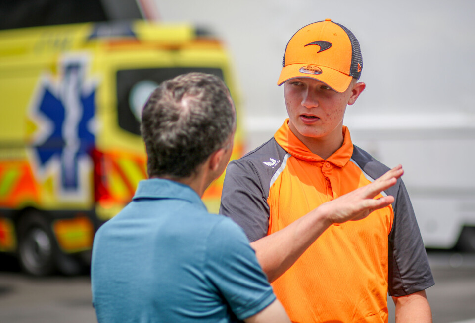 Martinius Stenshorne gir manageren siste nytt mellom trening og kvalifiserting.