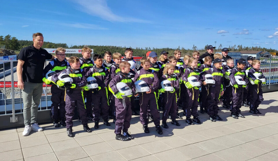 Gokart for alles første kull med førere.