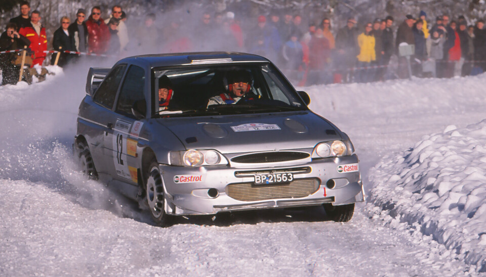 Det er mange minner å grave fram i eventyret til Valter Chr. Jensen og Erik Pedersen. Noe av det mest markante ved Jensens rallykarriere her hjemme i Norge var kanskje gjennomstrøkne WRC-bilene han brakte til de norske skogene. Her fra Rally Finnskog Norway i 2002.