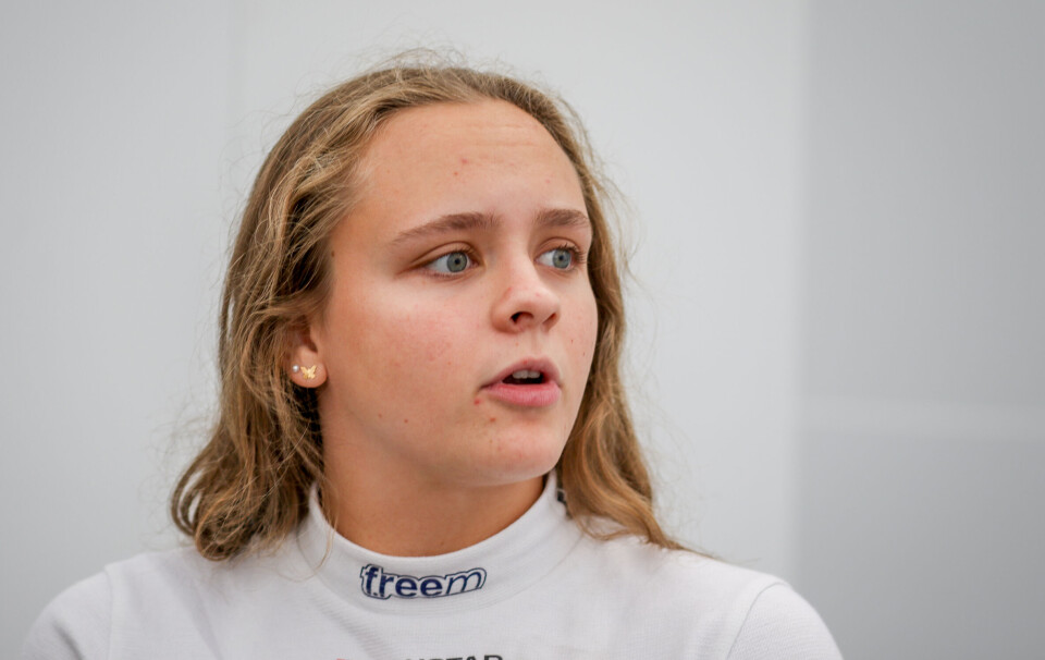 Isabell Rustad kjørte for første gang Carrera Cup på hjemmebane.