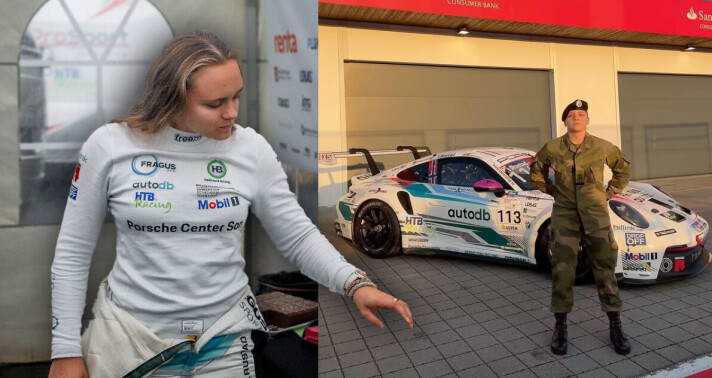 Fra Rena til Rudskogen – slik sjonglerer Isabell mellom tanks og Porsche
