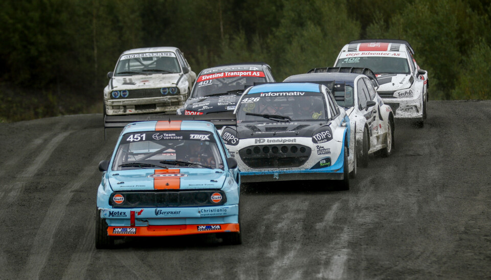 Thomas Bryntesson i føringen foran Andreas Bakkerud. Og det var disse det også skulle handle om i A-finalen i Supernasjonal klasse 4.