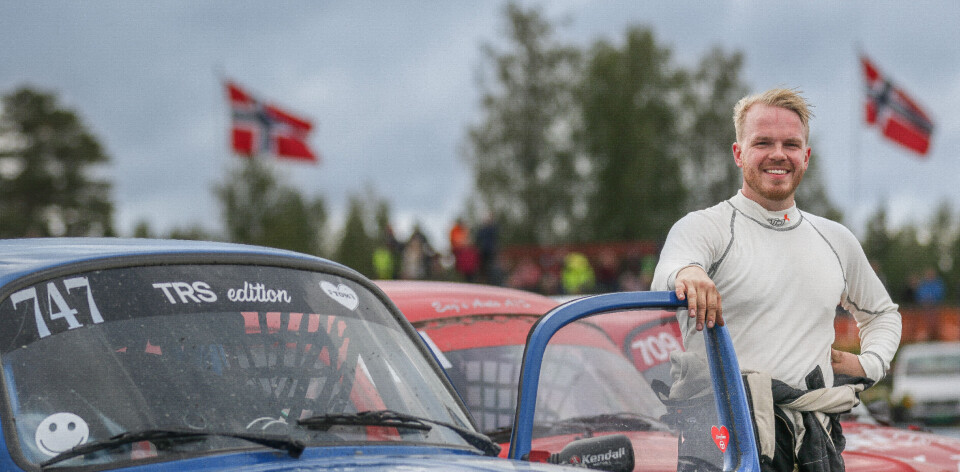 Marius Sannerhaugen etter at finaleseieren på hjemmebane var et faktum. Norgescuptittelen sikret han allerede før finalen.