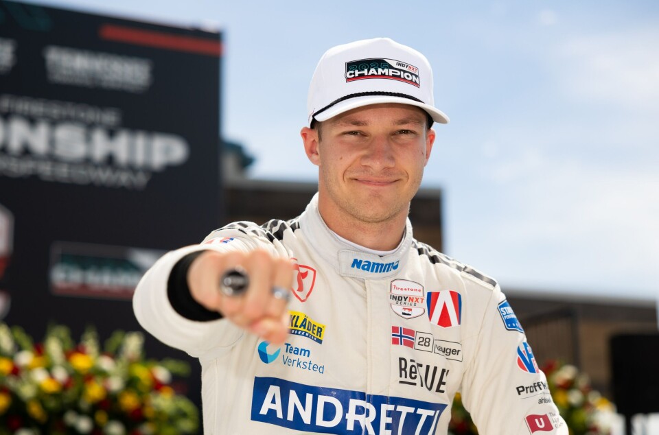 Indy NXT endte svært gledelig. Nå er det IndyCar som gjelder for Dennis Hauger.