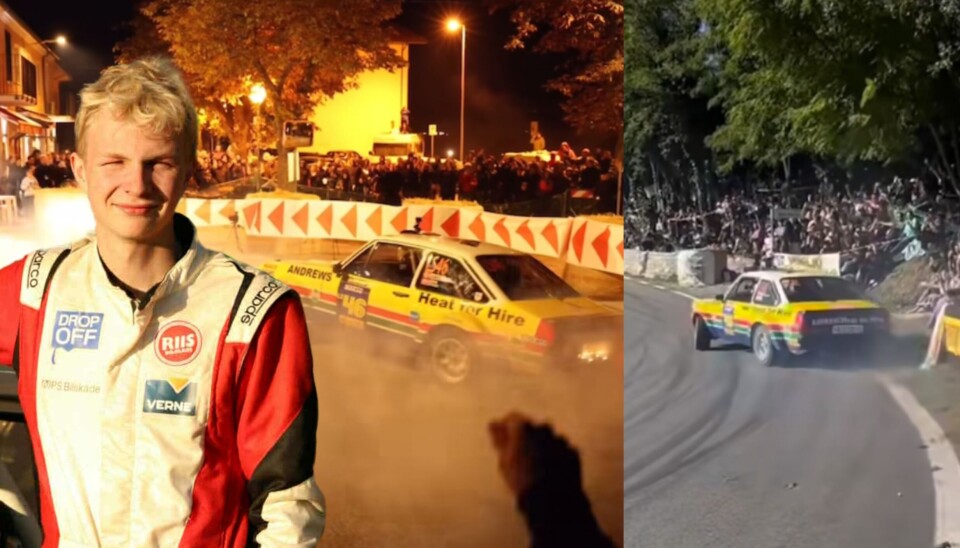 Marius Solberg Hansen viste seg frem i Rally Legend.
