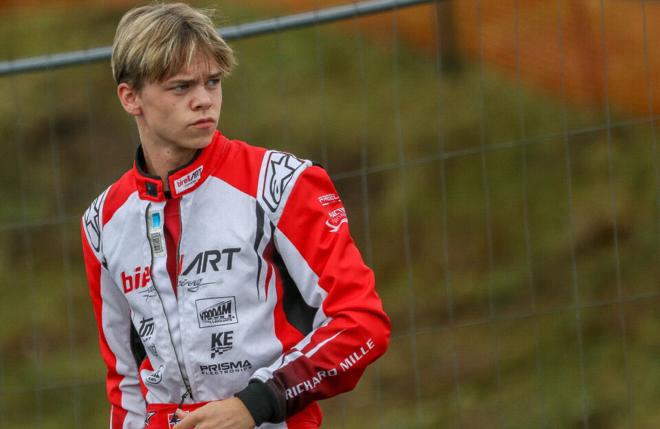 Vegard Klemetsen, her fra Bilsporttalentet på Vålerbanen og Gardermoen tidligere i år.