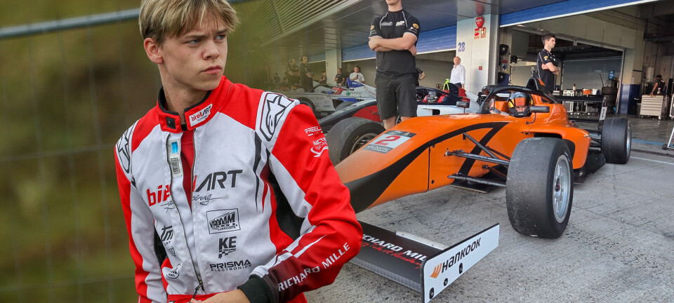 Vegard i godt selskap i forberedelsene mot en Formel 4-karriere