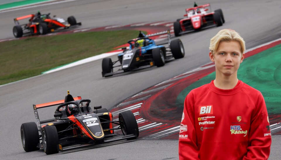 Formel 4-fører Marcus Ahlmann Sæter vil fortsette i samme mesterskap.