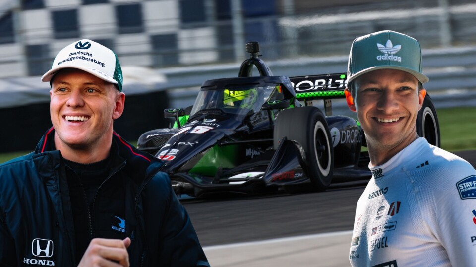Mick Schumacher og Dennis Hauger testet begge på Indianapolis Motor Speedway denne uken.